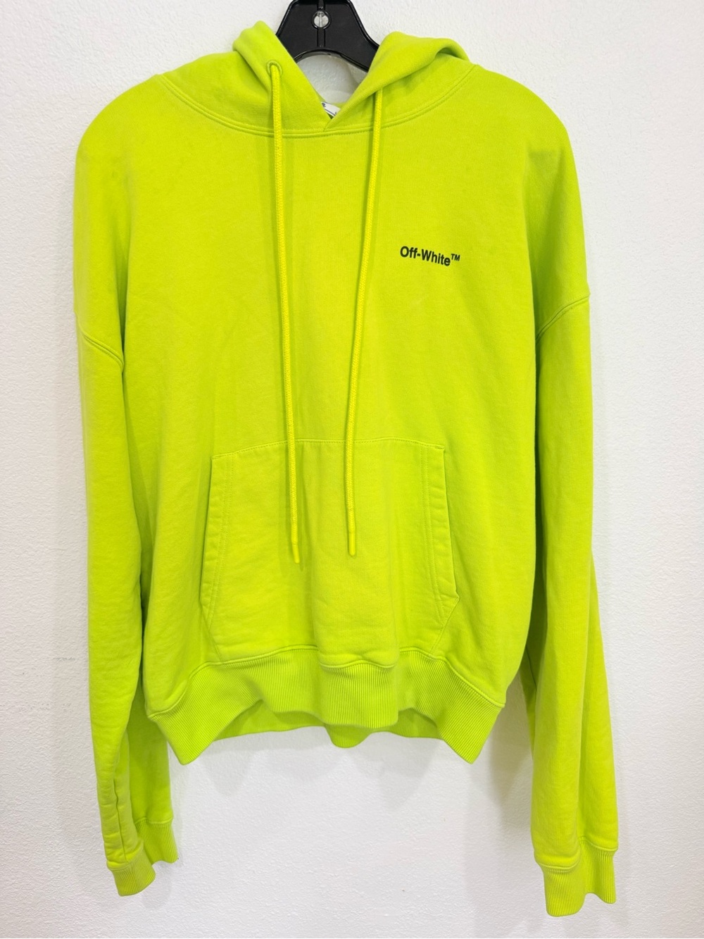 OFF-WHITE Caravaggio Arrow Over Lime Hoodie Men’s Size Large